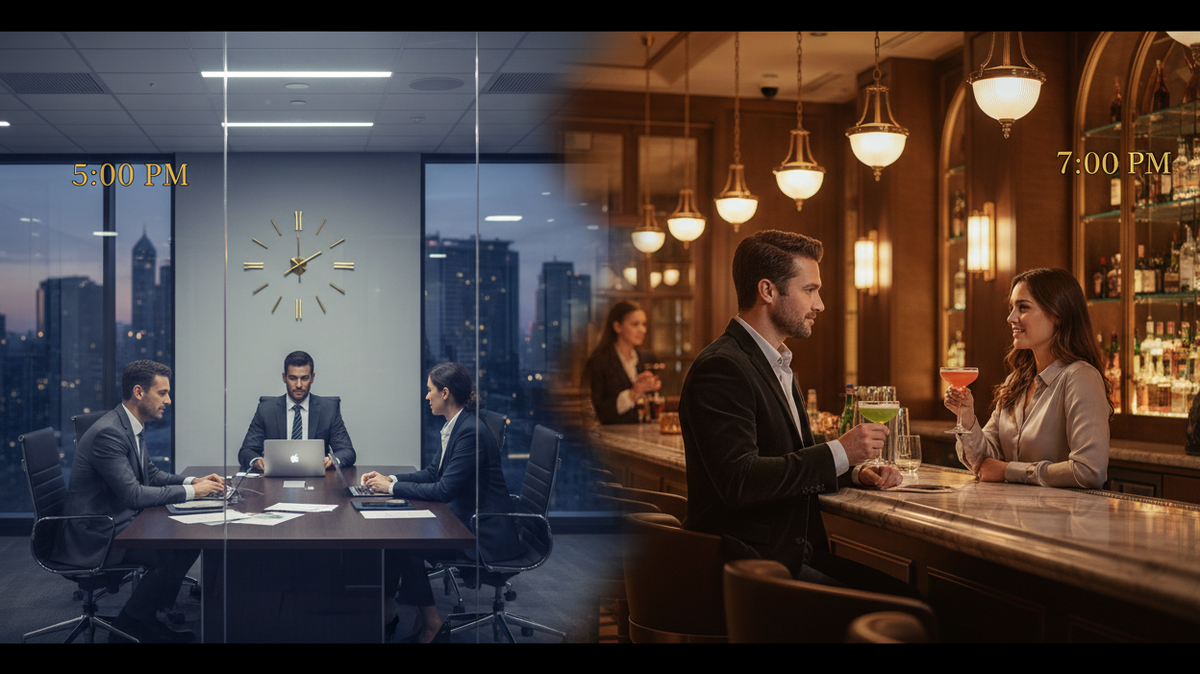 Boardroom to Bar: Mastering the Evening Networking Transition