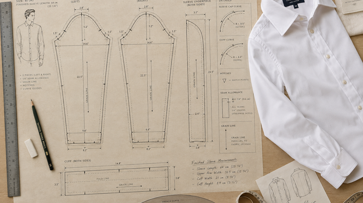 The High-Armhole Formula: How Sleeve Drafting Dictates Executive Mobility and Silhouette