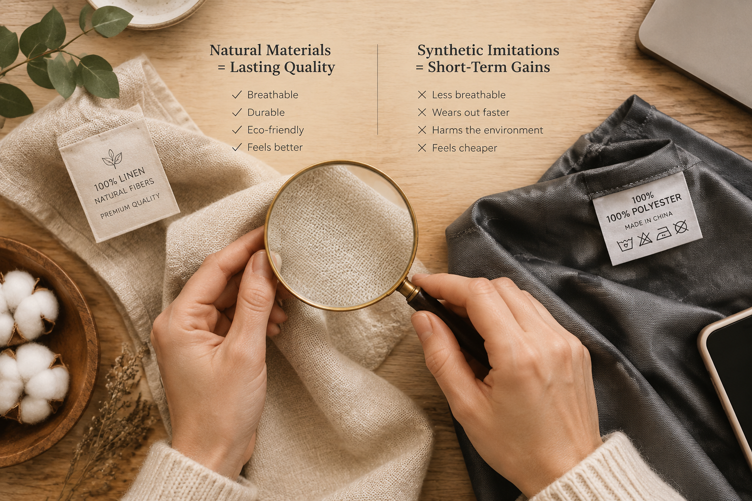The Fabric Composition Tag Audit: How to Spot Quality and Avoid Synthetic Shortcuts Online