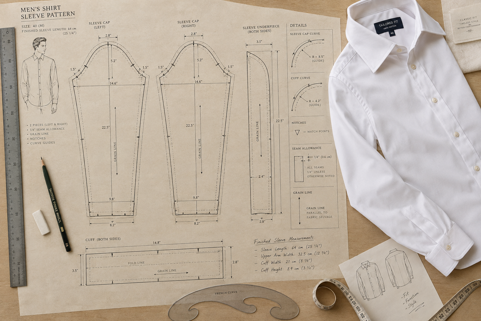 The High-Armhole Formula: How Sleeve Drafting Dictates Executive Mobility and Silhouette