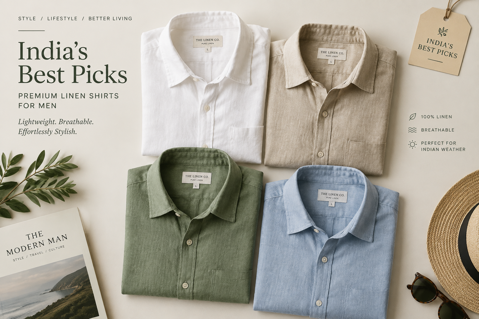 The Best Online Stores for Premium Men's Linen Shirts in India — Compared
